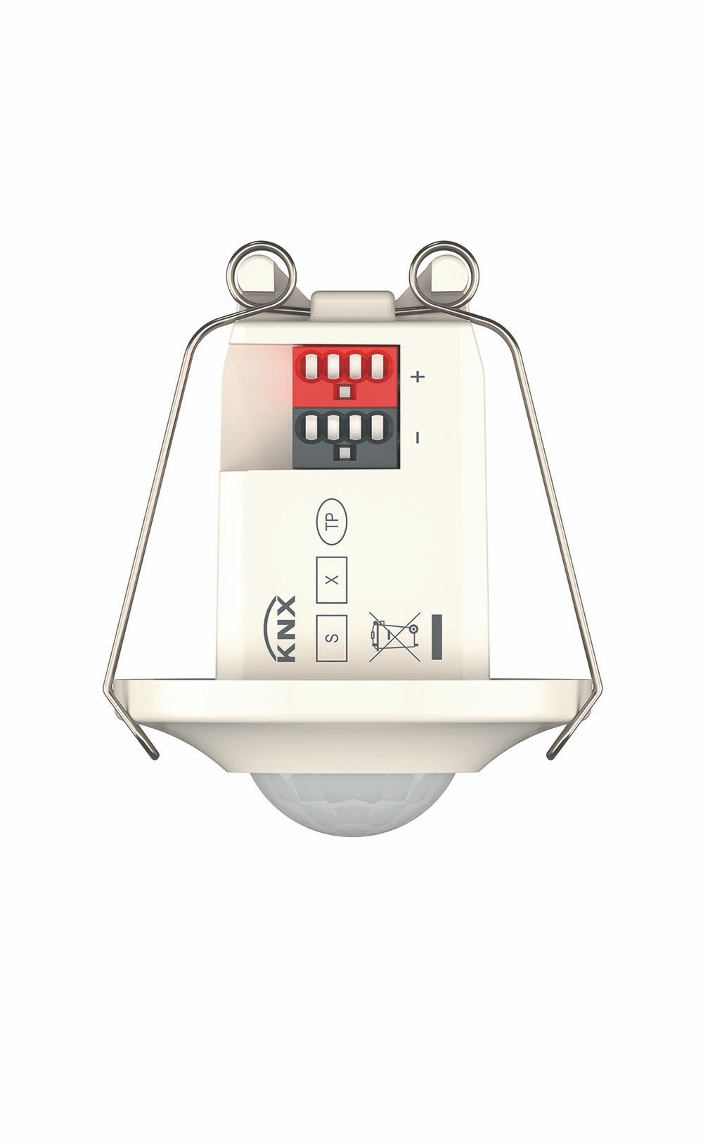 Theben 2099200 thePiccola P360 KNX DE WH Mini-Präsenzmelder, Deckenmontage DE, 2 x Licht, 2 x Präsenz, Erfassungsbereich 8 m