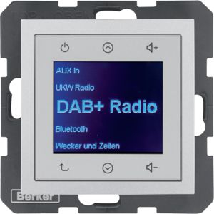 Berker 30841404 Radio Touch UP DAB+, Bluetooth, B.x, alu matt