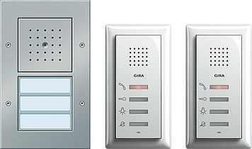 Gira 049544 Zweifamilienhaus-Paket Audio, TX_44, Farbe Alu