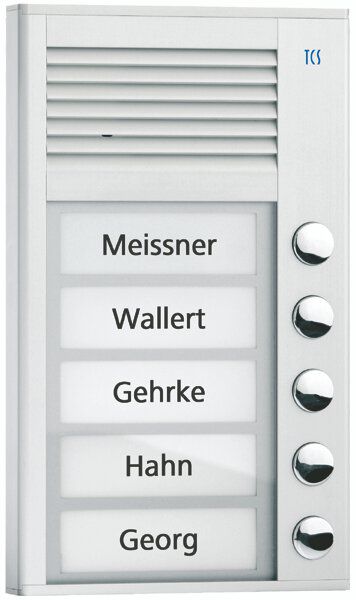 TCS PPA05-EN/02 Sprechanlagen-Set Aufputz für 5 WE