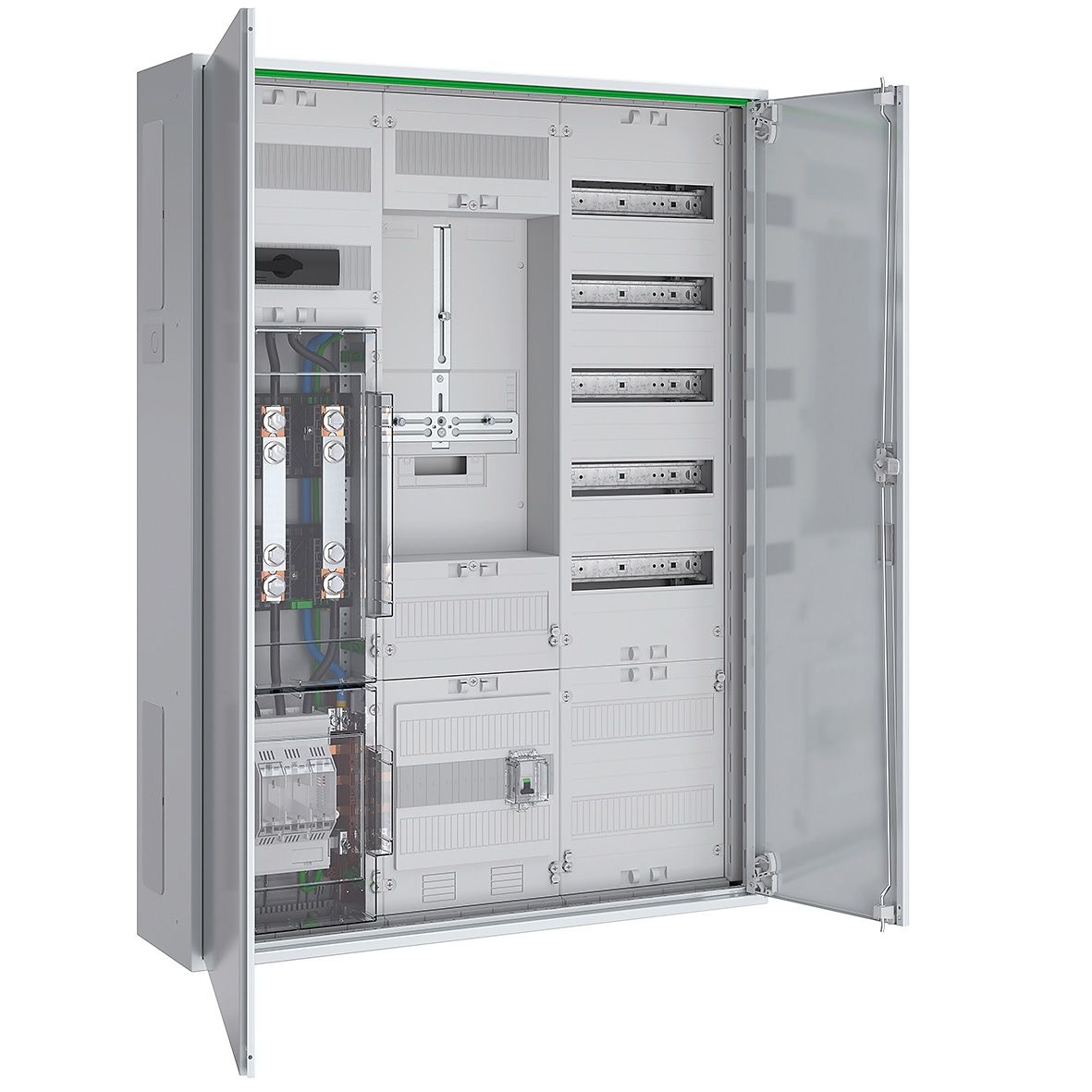 ABN ABNRS307X0191 Wandlerschrank 100A TAB Bayernwerke 5-polig, zu NH00-UT, AB LA 125A, weiß