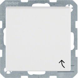 Berker 47511909 Schutzkontakt-Steckdose mit Klappdeckel, S.1/B.3/B.7, polarweiß matt