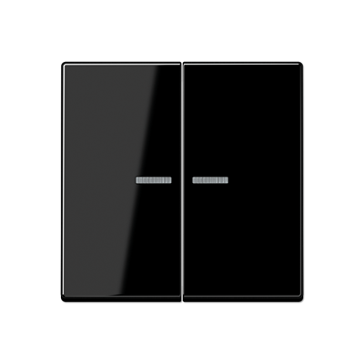 Jung A10921STRFSW KNX RF Taster 2-fach, Duroplast, Serie A, schwarz