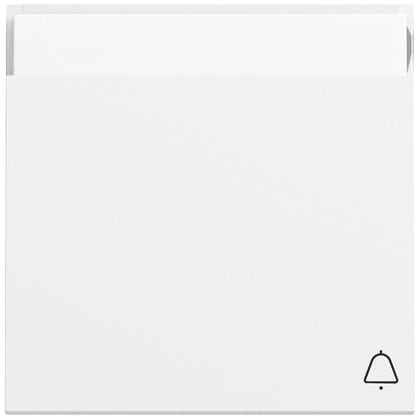 Gira 367372 Wippe mit Symbol und Beschriftungsfeld Klingel, System 70, reinweiß seidenmatt (lackiert)