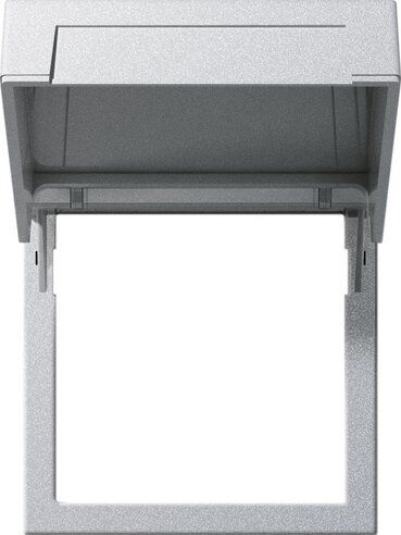 Gira 265826 Montagerahmen Klappdeckel, System 55, Farbe alu