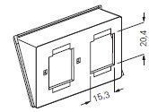 Gira 003900 Einsatz für Modular Jack/ Western Technik AMP, 2-fach