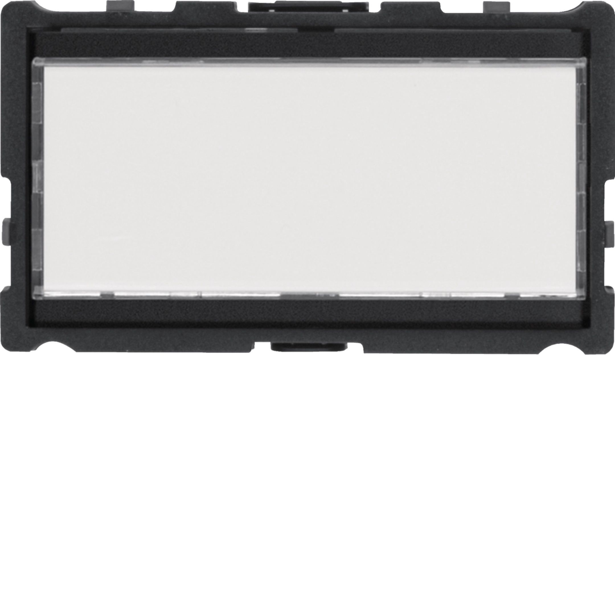 Elcom REU021Y Ruftaster Halbmodul 1/1 mit LED-Namensschild, Einbau, 2-Draht, ONE