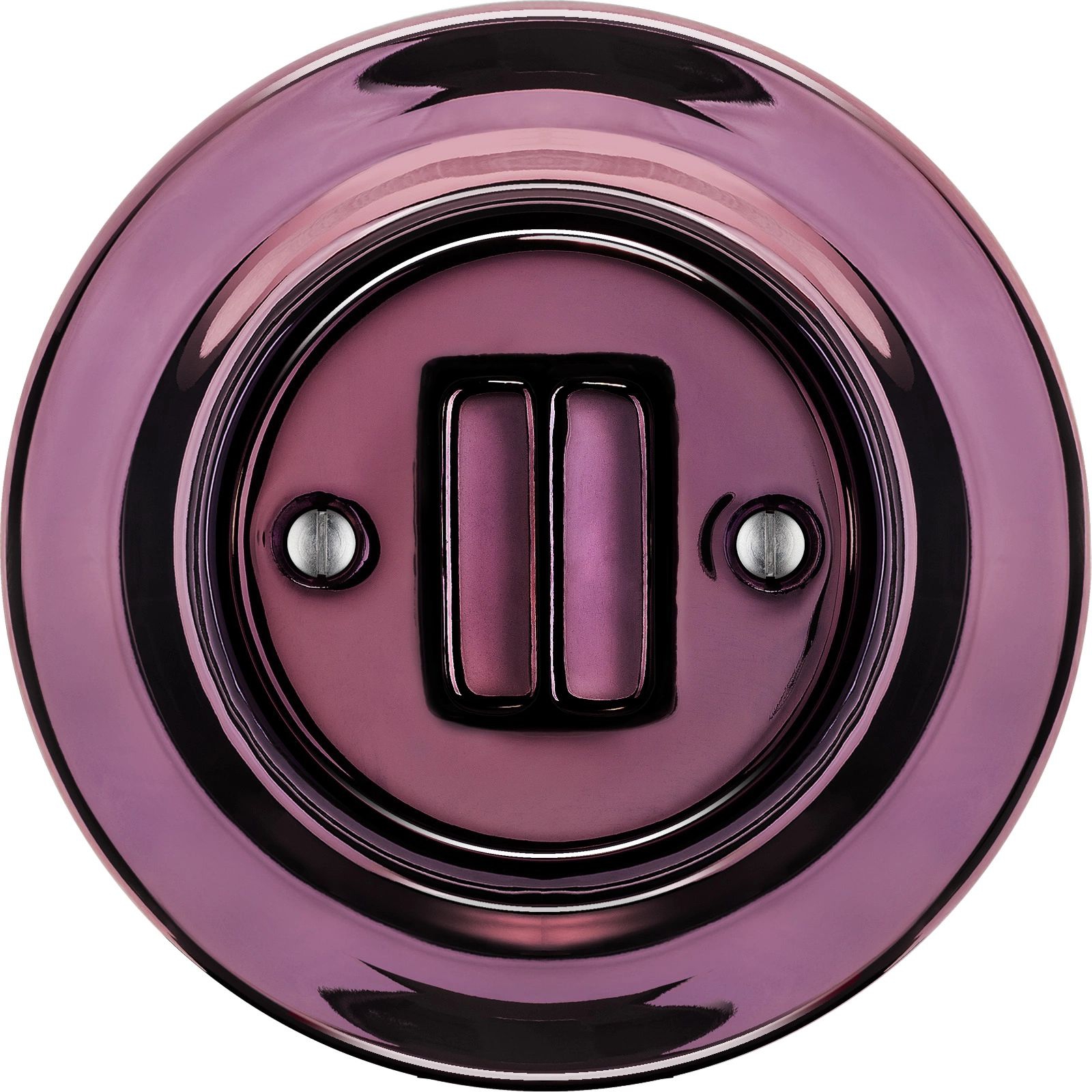 Katy Paty MAJALIS Porzellan-Schalter schmal 2-fach, Serie, violett