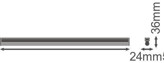 Ledvance LN Comp. High Out. LED-Lichtleiste 10W, 3000K, 600mm