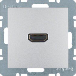 Berker 3315421404 High Definition Steckdose, S.1/B.3/B.7, alu matt