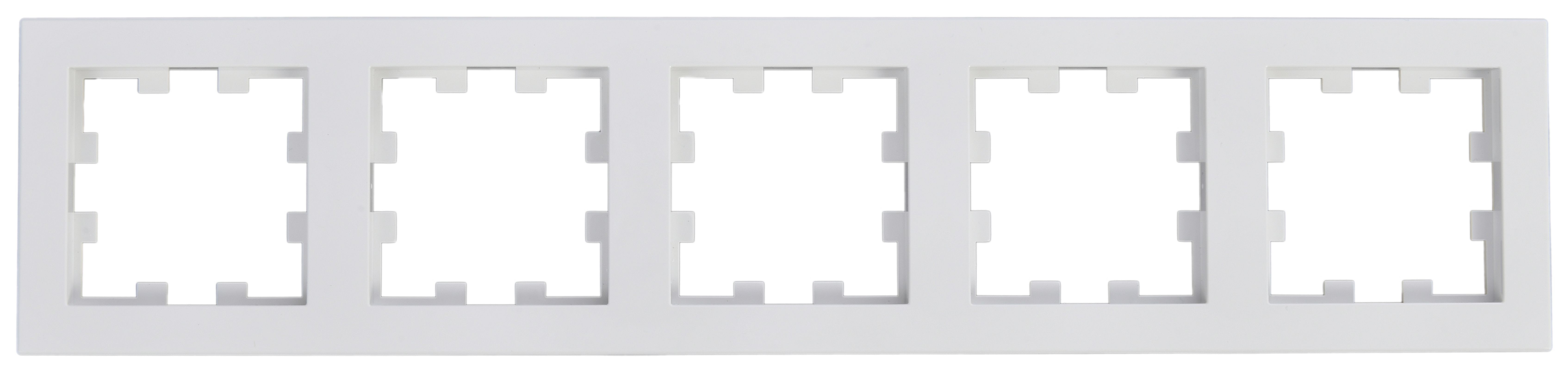HHG Panasonic WDTF00052WH-EU1 Karre Plus 55 Abdeckrahmen 5-fach, weiß