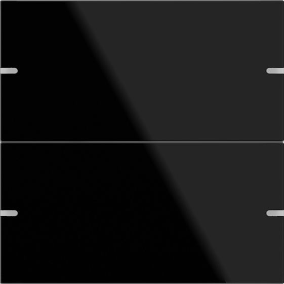 Gira 502205 Wippenset 2-fach für Tastsensor 4.95, Glas schwarz