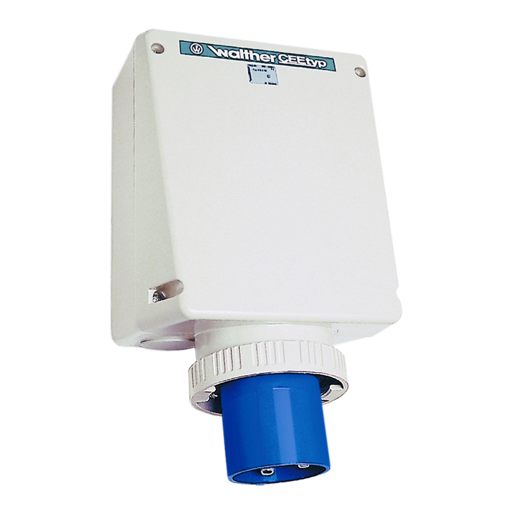 Walther Werke 678509OK Wasserdichter Wandgerätestecker zur Innenbefestiung 125A 5P 9h mit je 2 Kabeleinf. oben/unten ohne Klemmsatz