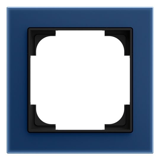 Busch-Jaeger 1721-4028-101 Rahmen 1-fach, Busch-art linear, blauglas