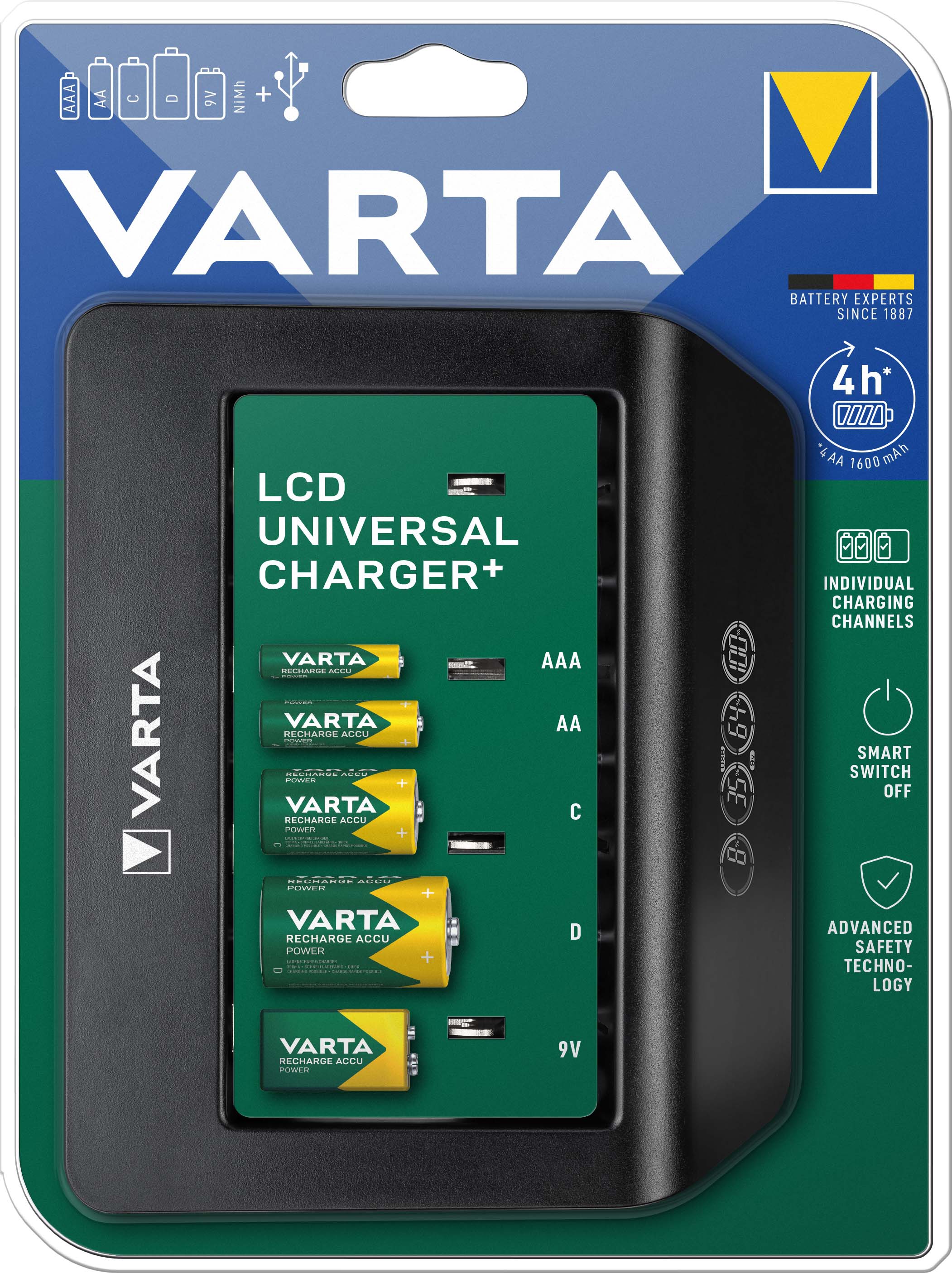 Varta 57688101401 LCD Universal Charger+