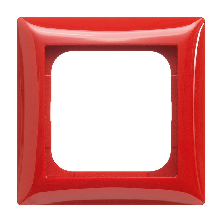 Busch-Jaeger 1721-917 Abdeckrahmen 1-fach  Busch-balance SI, rot glänzend