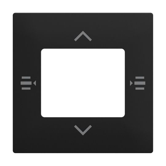 Busch-Jaeger 6108/61-915 Zentralscheibe für Bedienelement 6-fach, Busch-balance SI, KNX, schwarz matt
