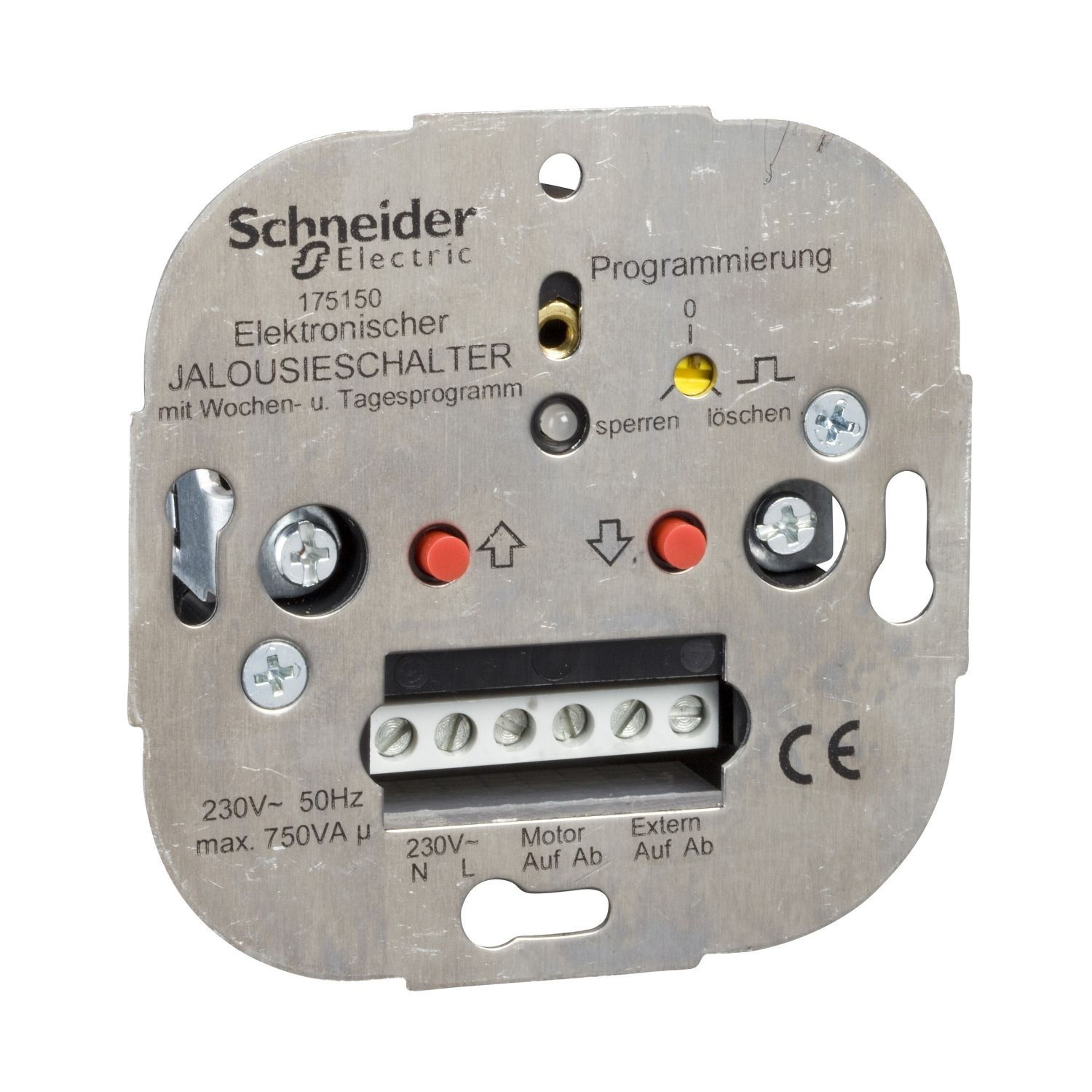 Elso 175150 Wochen-Rollladenschalter (elektronisch), 230 V, 3 A, programmierbar, Unterputzeinsätze