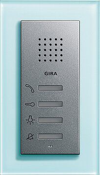 Gira 125026 Wohnungsstation Aufputz, System 55, Farbe alu