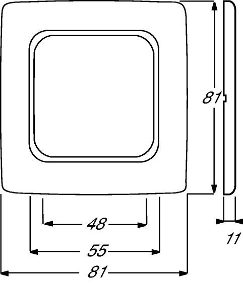 Busch-Jaeger 2511-217K-103 Abdeckrahmen 1-fach, Reflex SI Linear, rot glänzend