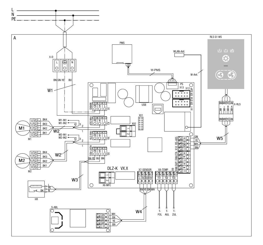 Maico 0095.0646 Lüftungsgerät WS 75 Powerbox H mit Wärmerückgewinnung