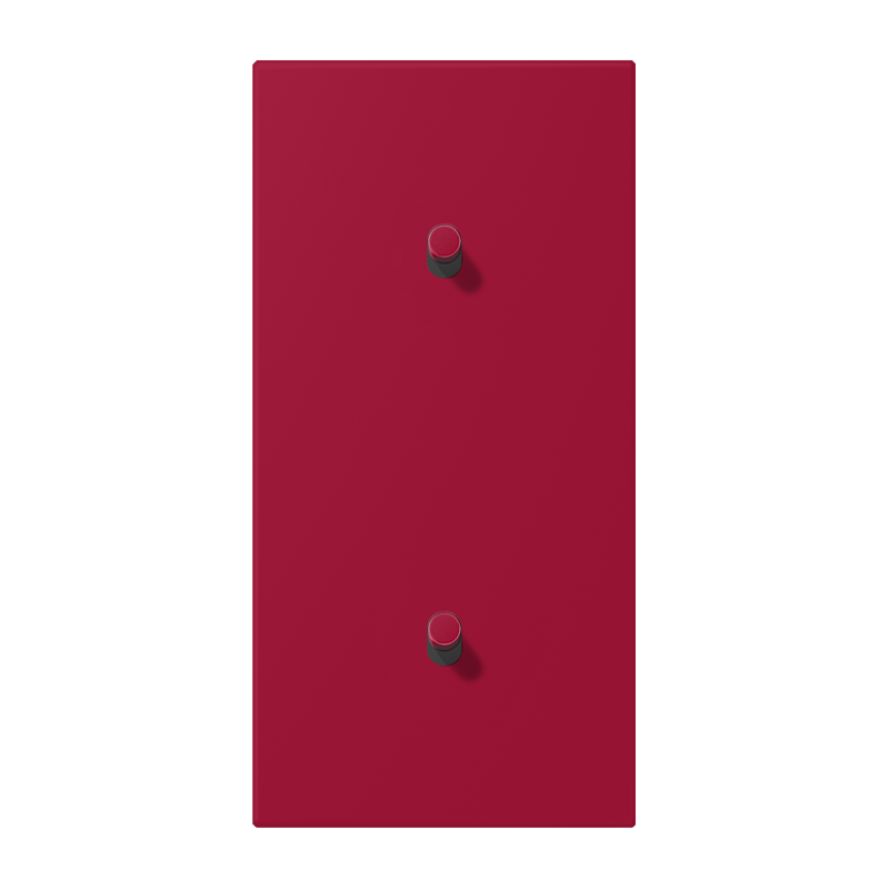 Jung LC12-20R0229 Abdeckung mit Kipphebel "Zylinder", 2 x 1 Kipphebel, senkrecht, rouge carmin