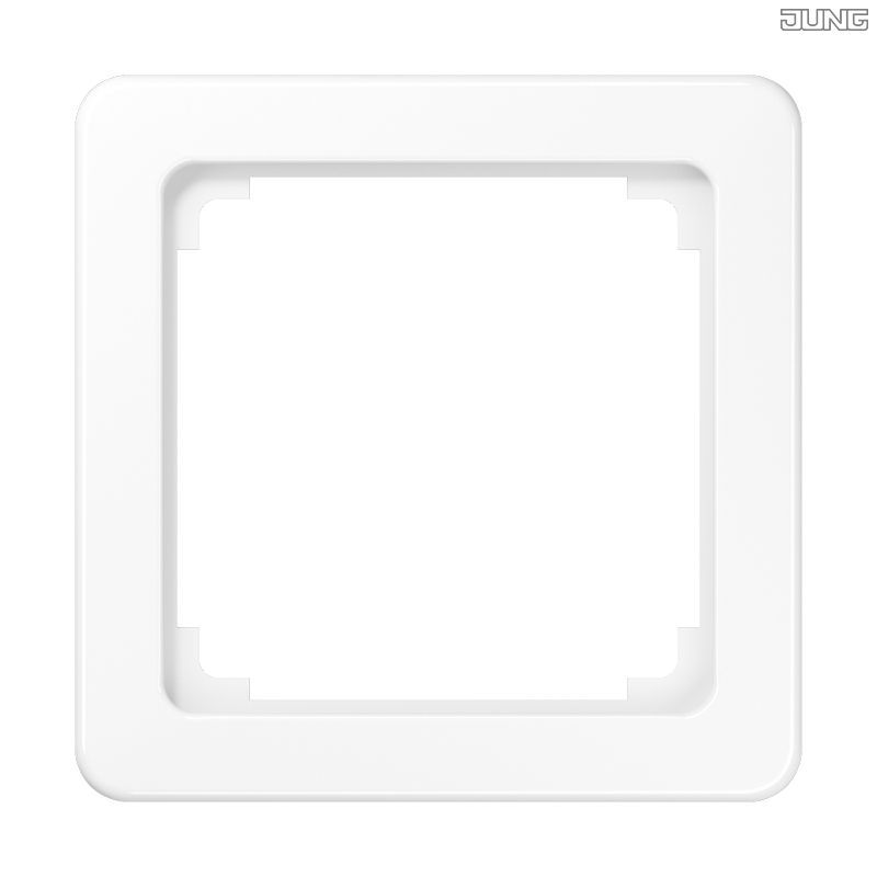 Jung CD590ZWW Zwischenrahmen 50 x 50 mm, Thermoplast, alpinweiß, senkrechte und waagerechte Montage