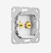 Gira 563203 Cinch Audio Lötanschluss, Einsatz reinweiß glänzend