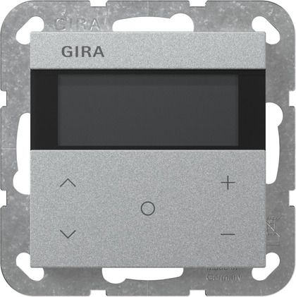 Gira 200626 Raumklimasensor HLK Standard KNX, System 55, Farbe Alu