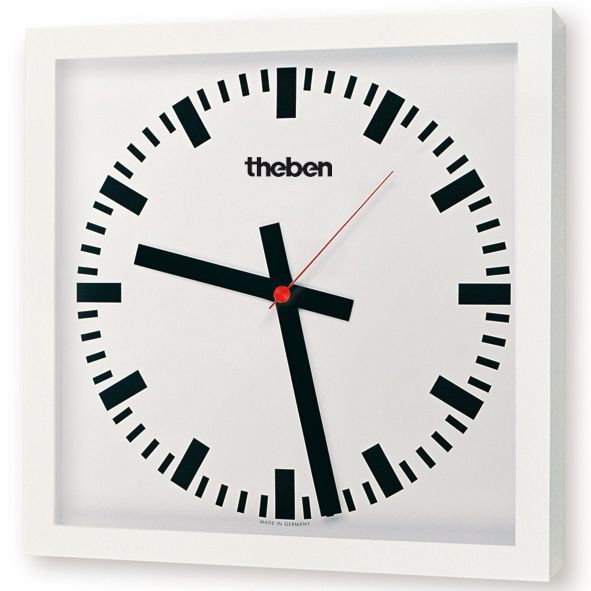 Theben 5009252 OSIRIA 251 BQ KNX Nebenuhr, einseitige Wanduhr