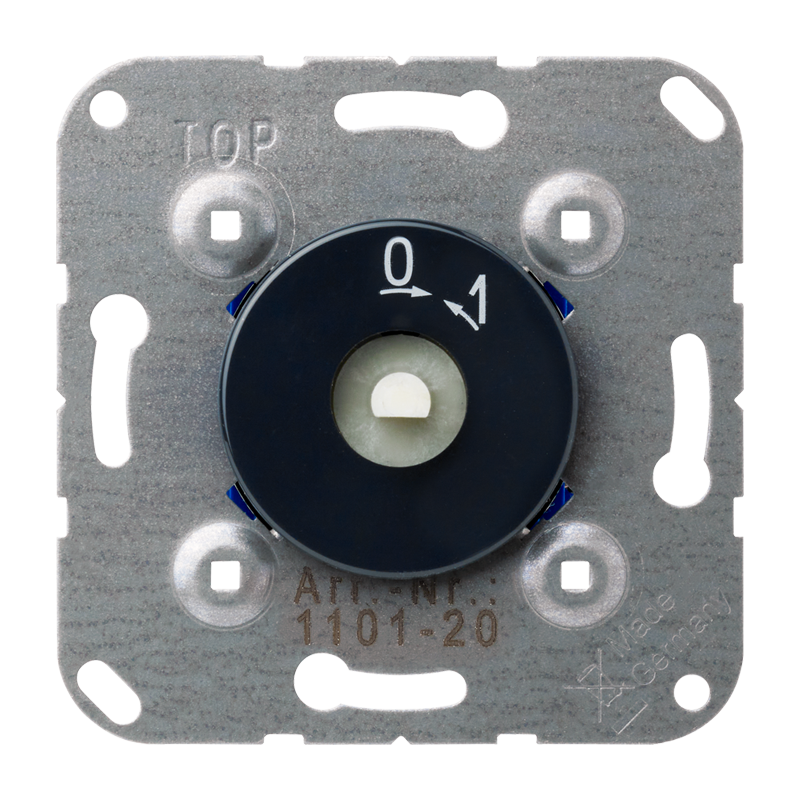 Jung 1101-20 Drehschalter, Ausschalter 2-polig, 20 AX 250 V ~, anthrazit