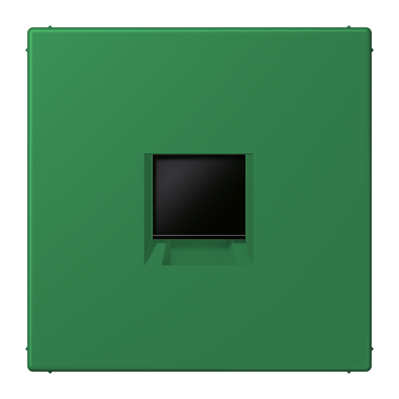 Jung LC19691WE219 Abdeckung (gerastet) für Modular-Jack-Steckbuchsen, 1fach, Les Couleurs® 32050, vert foncé