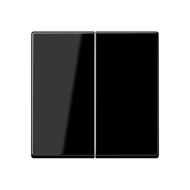 Jung A102SW Wippe für Taster 2-fach, Duroplast, F10, Serie A, schwarz