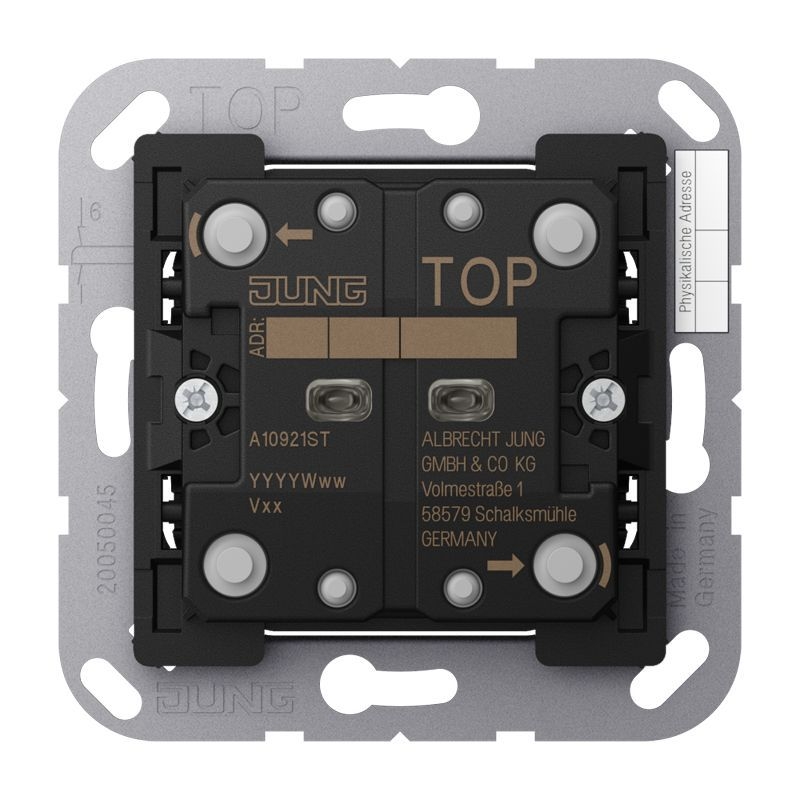 Jung A10921ST KNX Taster Universal 2-fach, F10, Secure, Serie AS/A