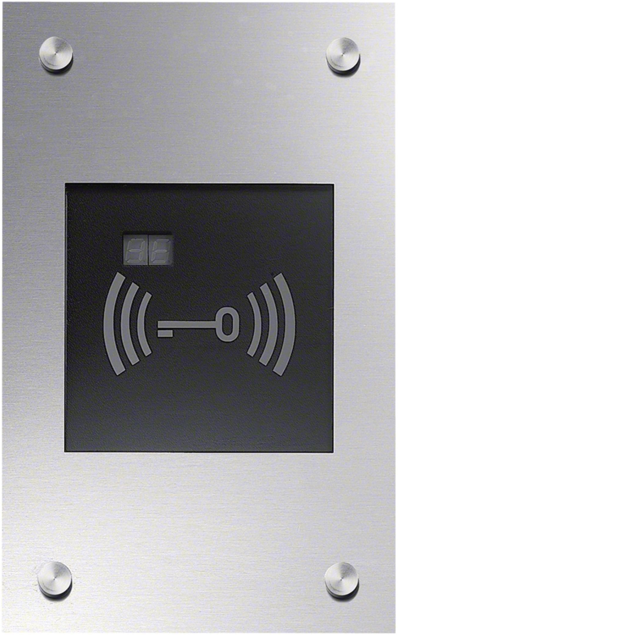 Elcom 1006211 Transponder Leser, Unterputz, Edelstahl