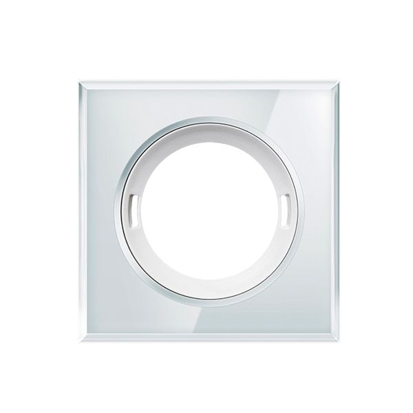 ESYLUX EP00007262 Abdeckung für Präsenz- und Bewegungsmelder der Serie FLAT weiß, eckig glas