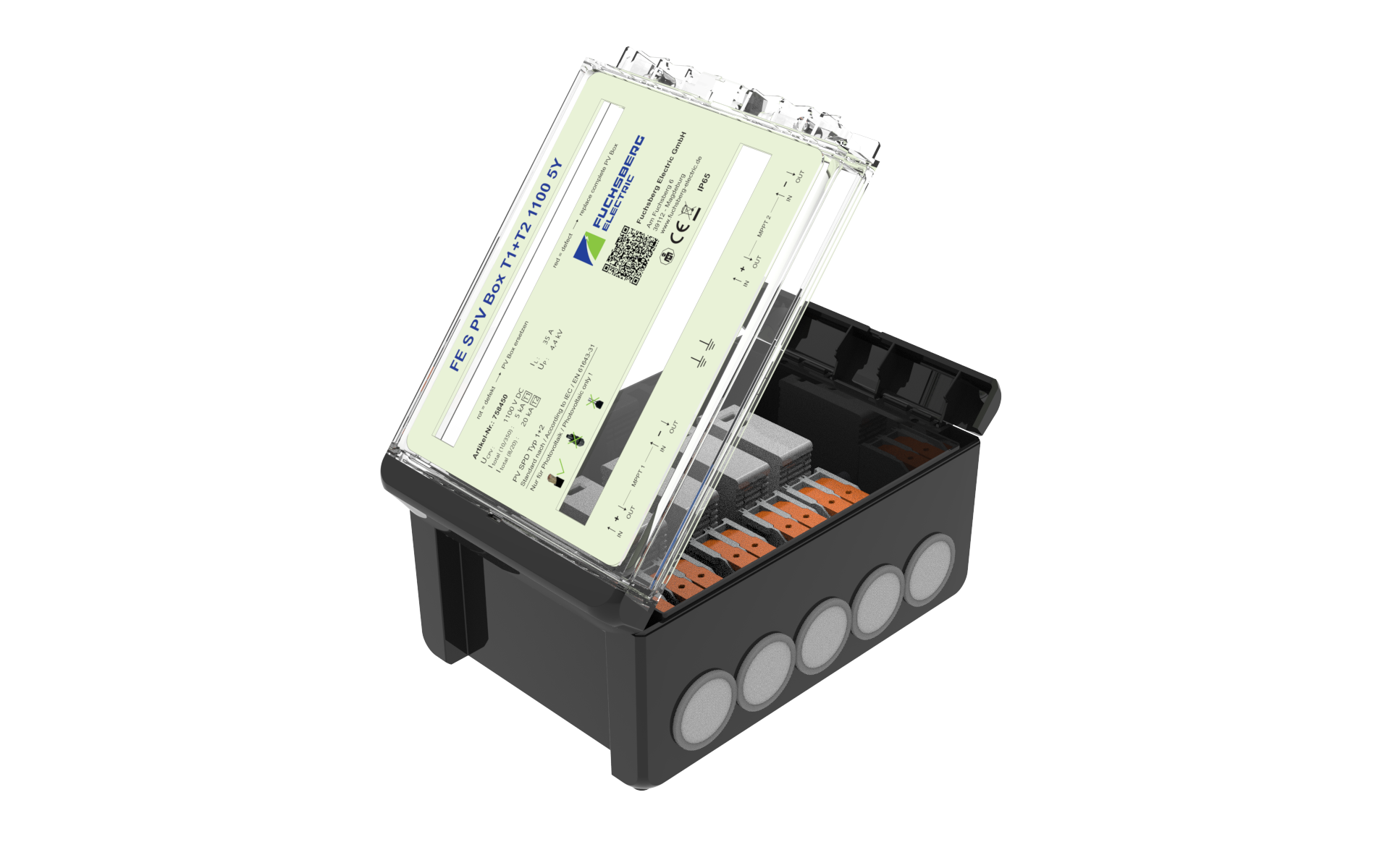 Fuchsberg 758450 PV BOX für 2 MPP Tracker Überspannungsschutz Typ 1+2