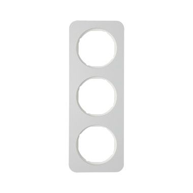 Berker 10132174 Rahmen 3-fach, R.1, Alu/polarweiß