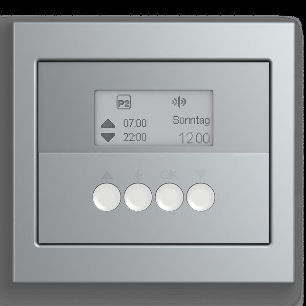 Berker 85741177 Jalousie-Schaltuhr mit Display, K.5, alu matt