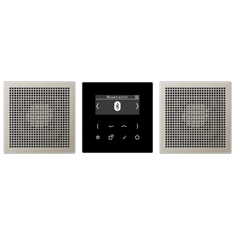 Jung DABES2BT Smart Radio DAB+ Bluetooth®, Set Stereo, Serie LS, Edelstahl