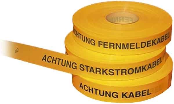 Cellpack Trassenwarnband Nr.26 "Achtung Kabel" 250m
