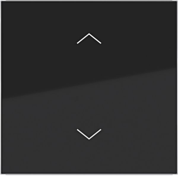 Hager WAW1002BG Wippe 1-fach mit Aufdruck Symbol Pfeile, A.x/C.x, nachtschwarz glänzend
