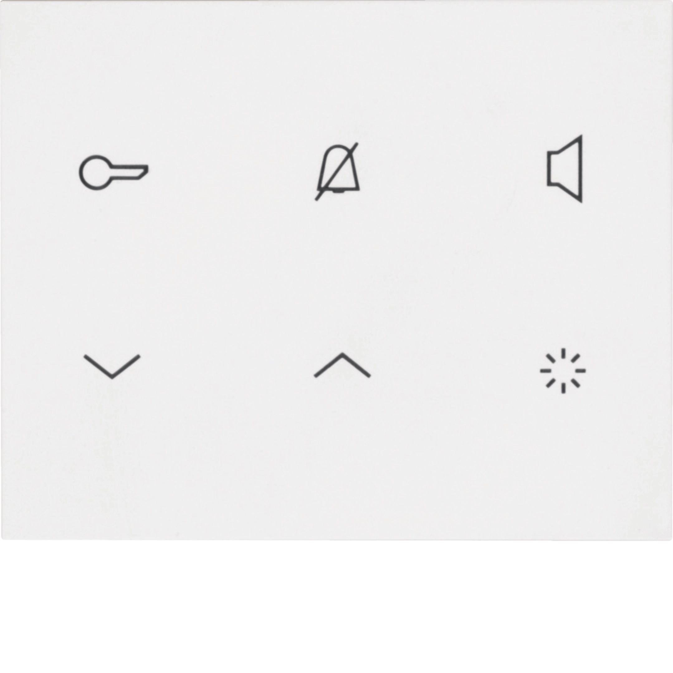 Elcom REA121Y Innenstation Audio, Aufputz, 2-Draht, polarweiß glänzend, TOUCH