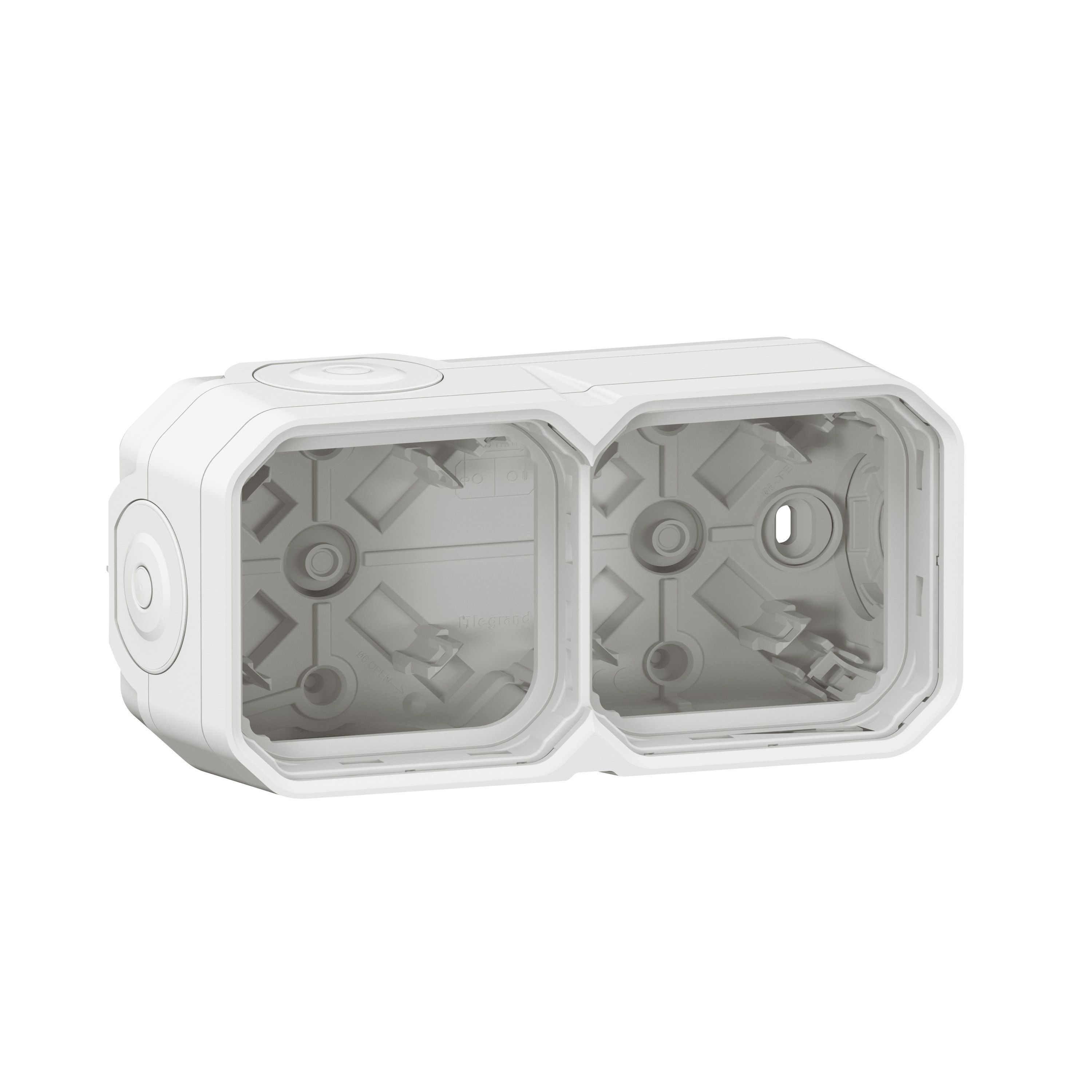 Legrand 069690L Plexo New 2-fach Gehäuse horizontal und vertikal, ultraweiß