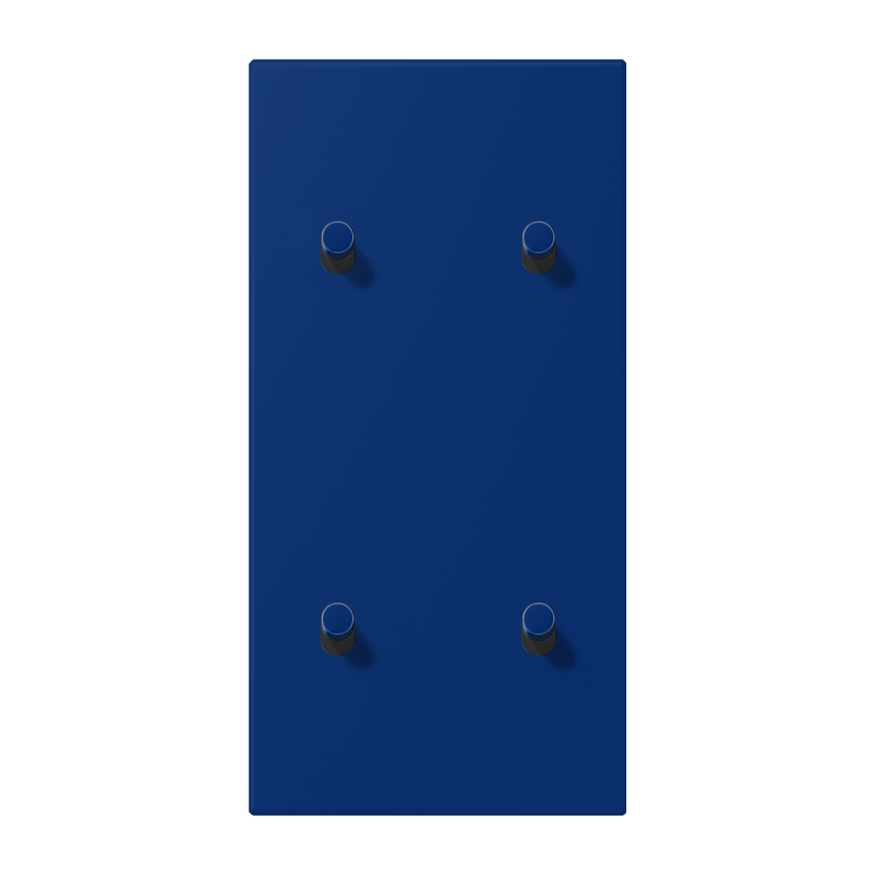 Jung LC12-25R0261 Abdeckung mit Kipphebel "Zylinder", 2 x 2 Kipphebel, senkrecht, bleu outremer foncé