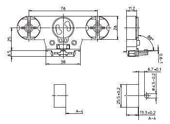 Houben 100486 G13-Einsteck-Doppelfassung