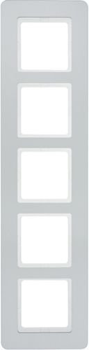Berker 10156184 Rahmen 5-fach, Q.7, aluminium samt