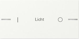 Gira 862227 Wippe Wippenset 2-fach individuell Tastsensensor 4.55, reinweiß seidenmatt