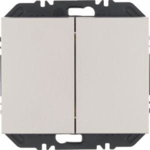 Berker 24127104 Wandsendermodul mit Wippe 2-fach, KNX EnOcean K.5, edelstahl matt