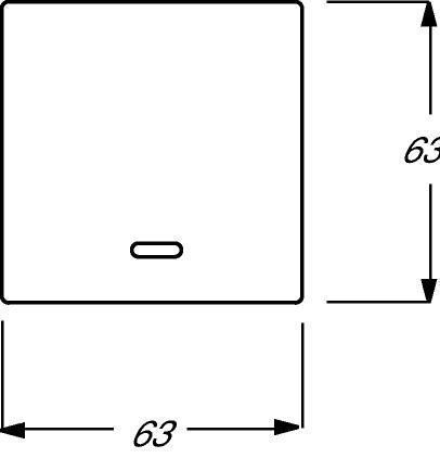 Busch-Jaeger 6543-81-101 Bedienelement für Dimmer/Schalter, anthrazit glänzend, Plattform 63